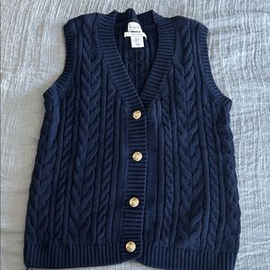 Nicole Miller Navy Knit Vest